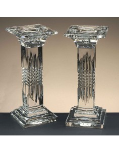 Candelabro de cristal - Portavela - Colección COLUMNA - 2 unidades.