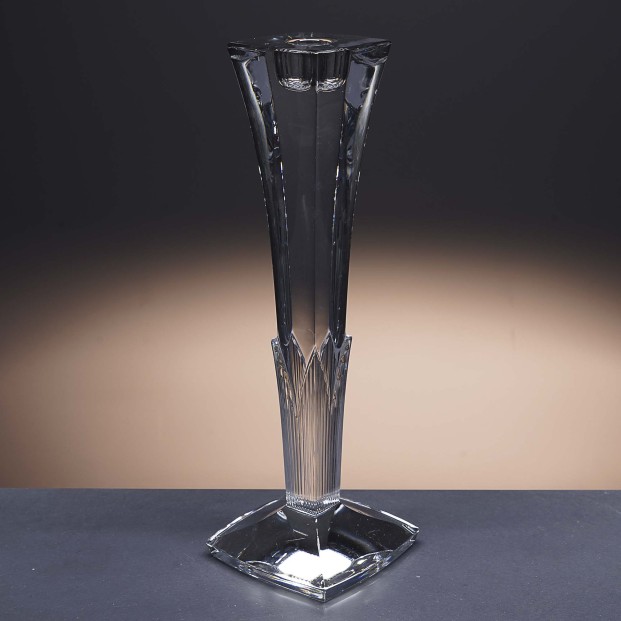 Candelabro de cristal - Portavela - Colección CLEMATIS.