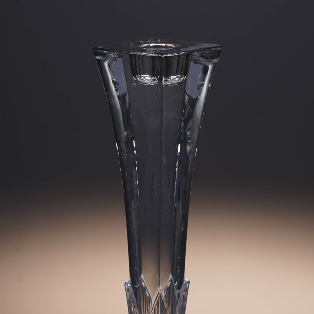 Candelabro de cristal - Portavela - Colección CLEMATIS.