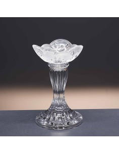Candelabro de cristal - Portavela - Colección 66/14/14. 2