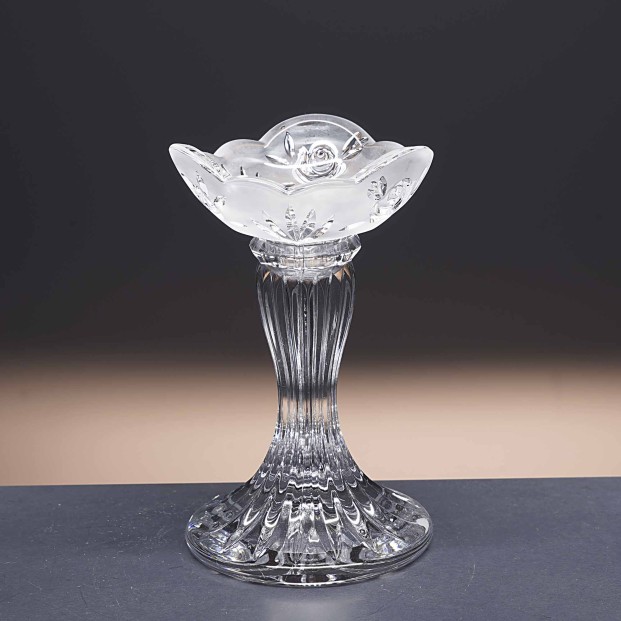 Candelabro de cristal - Portavela - Colección 66/14/14.