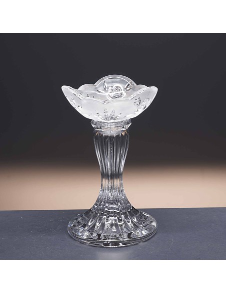 Candelabro de cristal - Portavela - Colección 66/14/14.