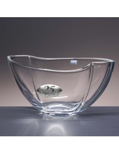 Centro de mesa de cristal - Colección SMILE-ANIVERSARIO BILAMINADO.