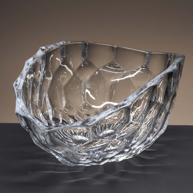 Centro de mesa de cristal - Colección HONEY COMB.