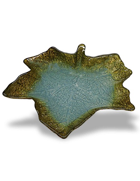 Centro de mesa de cristal - Forma de hoja - Colección 5760.