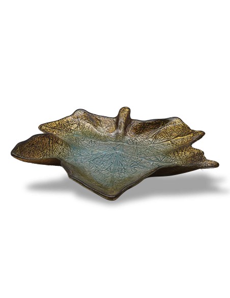 Centro de mesa de cristal - Forma de hoja - Colección 5760.