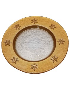 Caja de 6 bajoplatos de cristal - Colección COPO DE NIEVE.