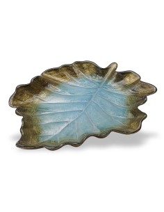 Centro de mesa de cristal - Forma de hoja - Colección 8790.